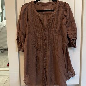 We The Free Oversized button down